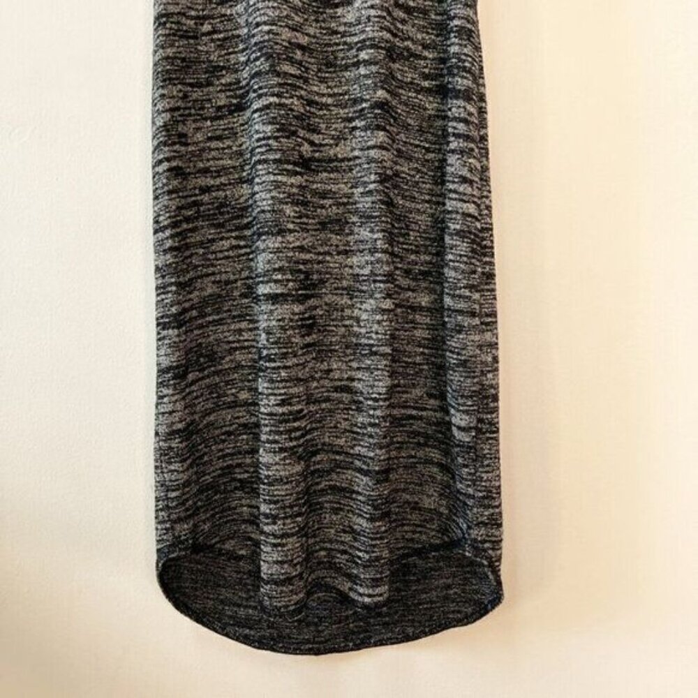 Aritzia Wilfred Free Yasmin Gray Spacedye Cut Out Back Bodycon Dress - Picture 6 of 10
